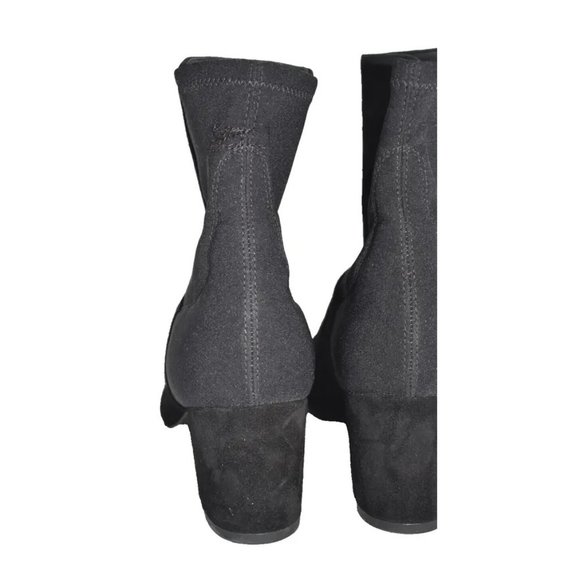 Stuart Weitzman Highland OTK Stretch Suede Boot Black Size 8.5 M MSRP $950 DD380 - Picture 11 of 11